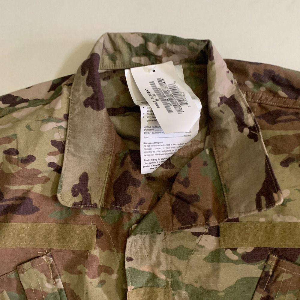 Army Combat Uniform Coat Men's Size M Reg Full Zip Blouse Shirt Coat Brand New - Picture 6 of 16